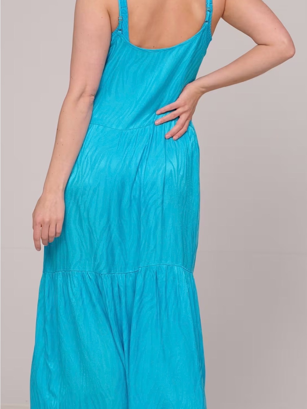 Prima Donna Turquoise Tiered Sleeveless Swim Coverup - Picture 2 of 5